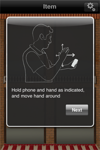 Mimo iPhone Screenshot - Holding Instructions