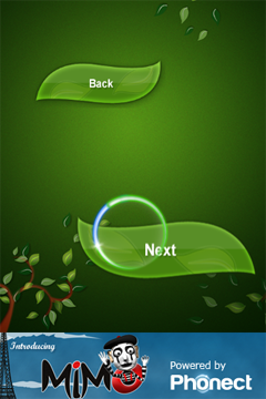 Phonect iPhone screenshot - controlling a cursor
