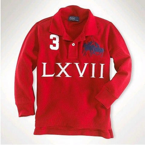 Men's Long-Sleeved LXVII Polo shirt in Red, ralph lauren outlet online,ralph lauren eyewear,Cheapest,Ralph Lauren Top Designer, Ralph Lauren New Trend, Ralph Lauren Large Collections