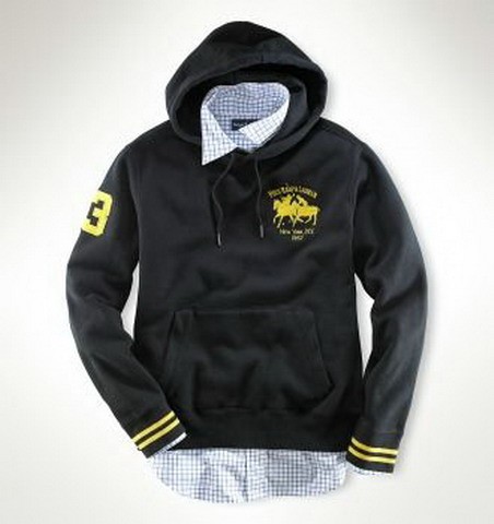 Men's Match Polo Fleece Hoodie in Black, ralph lauren outlet store,lauren dresses by ralph lauren,premium selection,Ralph Lauren-Men's Ralph Lauren-hoodies Top Designer, Ralph Lauren-Men's Ralph Lauren-hoodies New Trend, Ralph Lauren-Men's Ralph Lauren-hoodies Large Collections