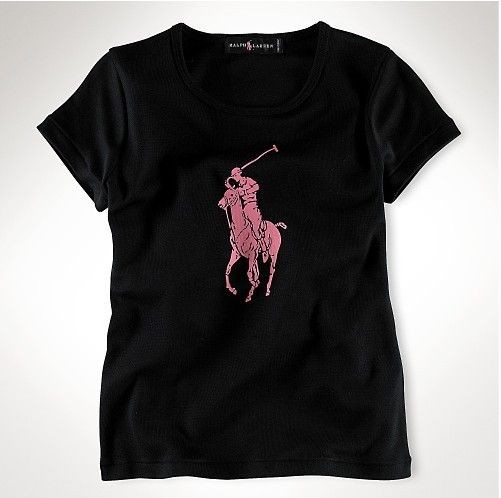 Women's RL Slim-Fit Pony Tee Black, polo ralph lauren,ralph lauren polo for cheap,Outlet on Sale,Ralph Lauren-Women's Ralph Lauren-Polo shirts Top Designer, Ralph Lauren-Women's Ralph Lauren-Polo shirts New Trend, Ralph Lauren-Women's Ralph Lauren-Polo shirts Large Collections