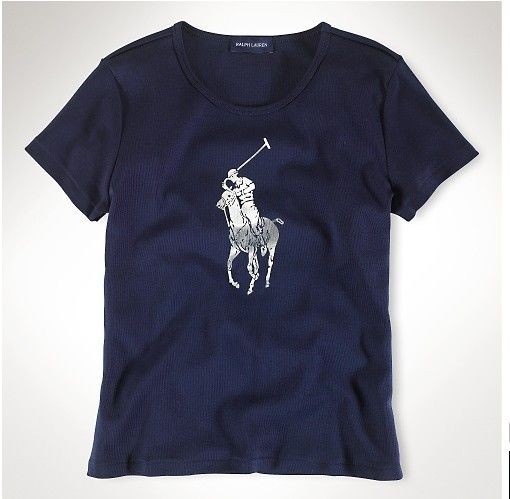 Women's RL Slim-Fit Pony Tee Navy Blue, polo ralph lauren for cheap,ralph lauren bedding,catalogo,Ralph Lauren-Women's Ralph Lauren-Polo shirts Top Designer, Ralph Lauren-Women's Ralph Lauren-Polo shirts New Trend, Ralph Lauren-Women's Ralph Lauren-Polo shirts Large Collections