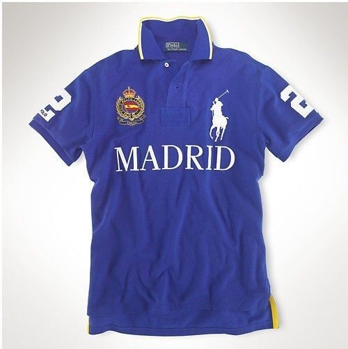 Ralph Lauren Men Custom-Fit Big Pony City Polo Madrid, polo ralph lauren cheap,ralph lauren shirt,world-wide renown,Ralph Lauren Top Designer, Ralph Lauren New Trend, Ralph Lauren Large Collections