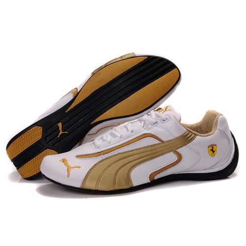 Puma Pace Cat II SF In White-Gold,puma sale shoes,UK Factory Outlet,-Mens Puma Pace Cat 691 Top Designer, -Mens Puma Pace Cat 691 New Trend, -Mens Puma Pace Cat 691 Large Collections