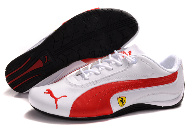 Men's Puma Ferrari in White/Red/Black,puma suedes,100% Genuine,-Mens Puma Ferrari Shoes Top Designer, -Mens Puma Ferrari Shoes New Trend, -Mens Puma Ferrari Shoes Large Collections