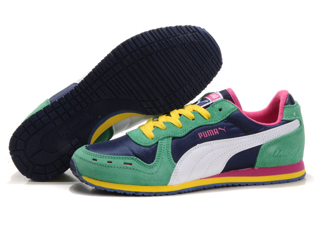 Puma Cabana Racer II LX Sneakers Navy/Green/Yellow,puma powercat,prestigious,Puma-Women's-Women's Puma Basket Shoes Top Designer, Puma-Women's-Women's Puma Basket Shoes New Trend, Puma-Women's-Women's Puma Basket Shoes Large Collections