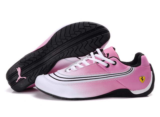 Puma Ferrari Leather Shoes White/Black/Pink,puma cat,Online Shop,Puma-Women's Puma-Puma Ferrari Leather Shoes Top Designer, Puma-Women's Puma-Puma Ferrari Leather Shoes New Trend, Puma-Women's Puma-Puma Ferrari Leather Shoes Large Collections