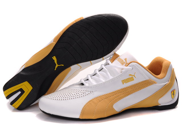 Mens Puma Fluxion in White/Golden,puma vintage,Official,-Mens Puma Fluxion II Shoes Top Designer, -Mens Puma Fluxion II Shoes New Trend, -Mens Puma Fluxion II Shoes Large Collections