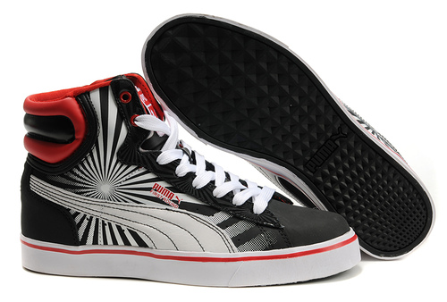 Mens Puma New First Round in Black-White-Red,puma store,accessories,Puma-Mens Puma-Puma New First Round Maxx Top Designer, Puma-Mens Puma-Puma New First Round Maxx New Trend, Puma-Mens Puma-Puma New First Round Maxx Large Collections