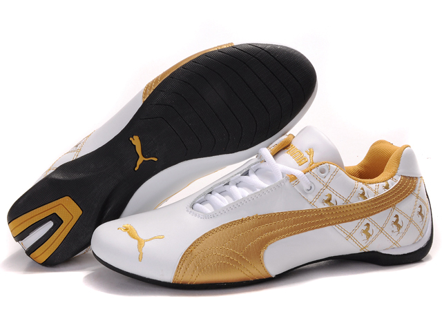 Men's Puma Future Cat in White/Golden,puma flats,Classic Styles,Puma-Mens    Shoes-Mens Puma Future Cat 601 Top Designer, Puma-Mens    Shoes-Mens Puma Future Cat 601 New Trend, Puma-Mens    Shoes-Mens Puma Future Cat 601 Large Collections
