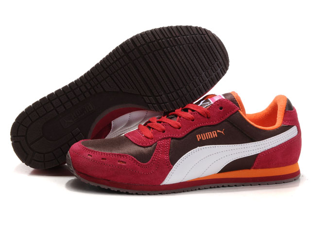 Puma Cabana Racer II LX Sneakers Brown/Red/White,puma clothing,premium selection,-Women's Puma Shoes Top Designer, -Women's Puma Shoes New Trend, -Women's Puma Shoes Large Collections