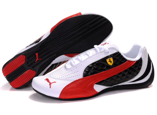 Men's Puma Wheelspin in White/Black/Red,puma whirlwind,New Arrival,Puma Top Designer, Puma New Trend, Puma Large Collections