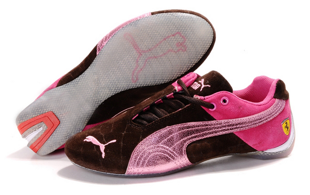 Women's Puma Ferrari in Chocolate/Pink/Gray,puma classic suede,Quality Design,Puma-Women's   Shoes-Women's Puma Ferrari 102 Top Designer, Puma-Women's   Shoes-Women's Puma Ferrari 102 New Trend, Puma-Women's   Shoes-Women's Puma Ferrari 102 Large Collections