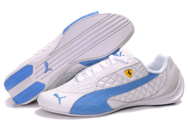 Men's Puma Wheelspin in White/Blue,puma v1.08,On Sale,Puma Top Designer, Puma New Trend, Puma Large Collections