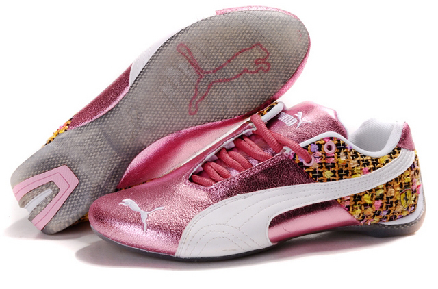 Women's Puma Ferrari in Pink/White/Gold,puma jobs,high-end,Puma-Women's   Shoes-Women's Puma Ferrari 102 Top Designer, Puma-Women's   Shoes-Women's Puma Ferrari 102 New Trend, Puma-Women's   Shoes-Women's Puma Ferrari 102 Large Collections