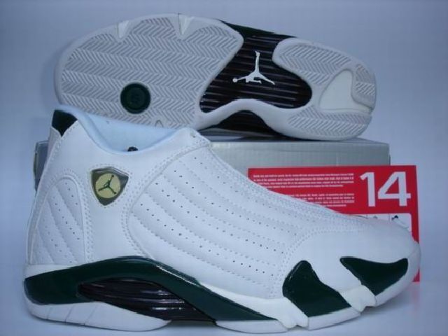 Air Jordan 14 Retro White Black Deep Forest Green Graphite,jordans on sale,jordan space jam 5 socks,wide range,-Air Jordan 14 Top Designer, -Air Jordan 14 New Trend, -Air Jordan 14 Large Collections