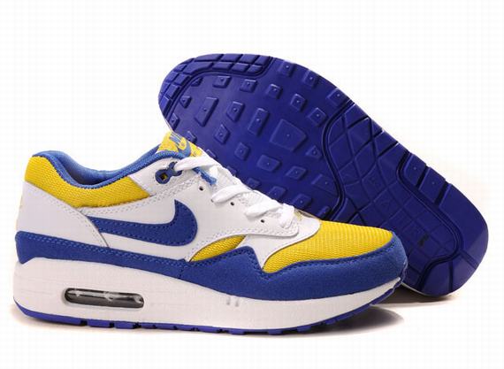 Nike Air Max 1 Mens Yellow Mesh White Blue - Nike Franchised Store,nike sales promotion,reliable reputation,Nike-Nike-Nike Air Max 1 Top Designer, Nike-Nike-Nike Air Max 1 New Trend, Nike-Nike-Nike Air Max 1 Large Collections