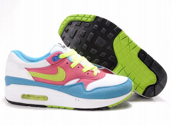 Nike Elegant Shape - Nike Air Max 1 Mens White Mesh Pink Lime Green Royal Royal,nike sale cheap,Best Prices,Nike-Nike-Nike Air Max 1 Top Designer, Nike-Nike-Nike Air Max 1 New Trend, Nike-Nike-Nike Air Max 1 Large Collections