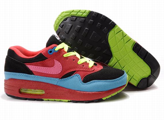 Nike Air Max 1 Womens Red Royal Volt Black - Nike Authentic,nike huarache ultra,Retailer,Nike-Womens-Womens Nike Air Max 1 Top Designer, Nike-Womens-Womens Nike Air Max 1 New Trend, Nike-Womens-Womens Nike Air Max 1 Large Collections