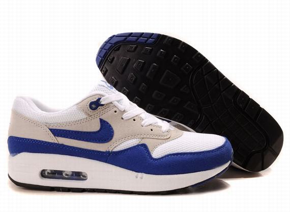 Nike Excellent Value Recommend - Nike Air Max 1 Mens White Mesh Dark Blue Light Brown,nike huarache,reasonable price,Nike-Nike-Nike Air Max 1 Top Designer, Nike-Nike-Nike Air Max 1 New Trend, Nike-Nike-Nike Air Max 1 Large Collections