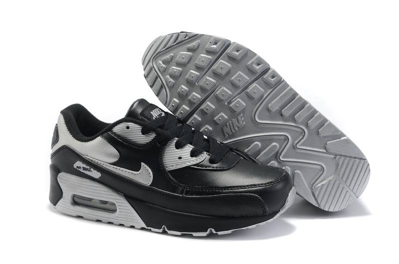 Nike Air Max 90 Kids Black Leather Grey - Nike Fashion,nike roshe cheap,promo codes,Nike-Kids-Kids Nike Air Max 90 Top Designer, Nike-Kids-Kids Nike Air Max 90 New Trend, Nike-Kids-Kids Nike Air Max 90 Large Collections